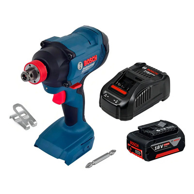 Llave De Impacto Inalám Bosch Gdx 180-li + Batería 4.0 Ah Color Azul Marino | Meses sin interés