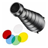 Snoot Montura Bowens Para Godox Sk300 Sk400 Dp600 Ms300 Ms20