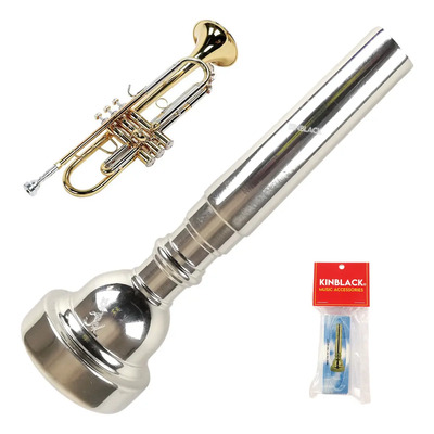 Boquilla Kinblack Cromada Para Trompeta 7c Musicos Mariachis Plateado