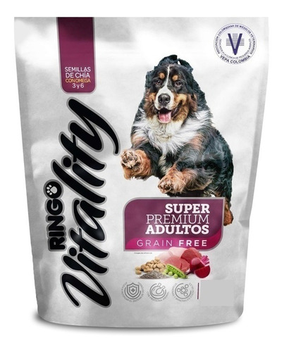 Alimento Ringo Vitality Super Premium Grain Free Para Perro Adulto Sabor Mix En Bolsa De 20kg