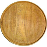 Platos Tablas Asado Madera Algarrobo 20 Cms De Diámetro.