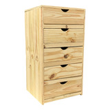 Cajonera 5 Interior Placard Cajones Macizo No Mdf 