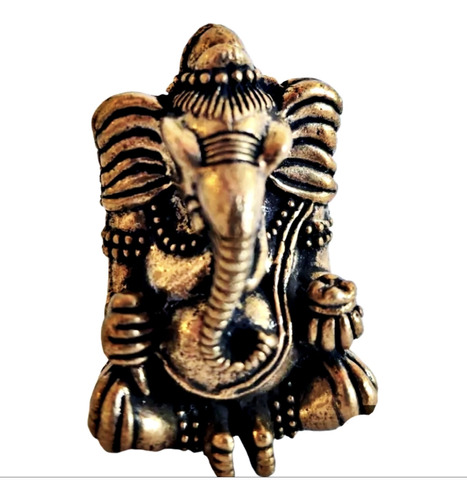 Estatua Legitima Ganesha, Bronce Macizo India