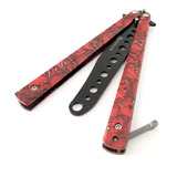 Navaja Mariposa Zombie Balisong Skull Calavera Trainer Pract