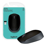 Mouse Logitech Sem Fio M170 Rc/nano C/pilha - Original C/nf