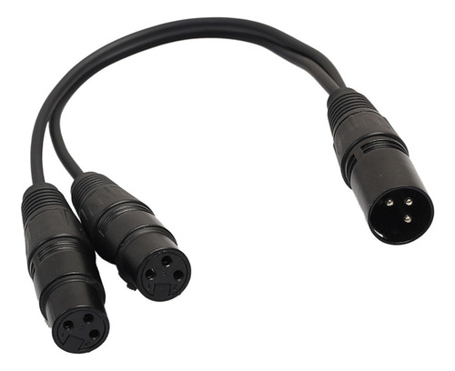 Cable Adaptador De Audio Balanceado Xlr Macho A 2 Hembra Xlr