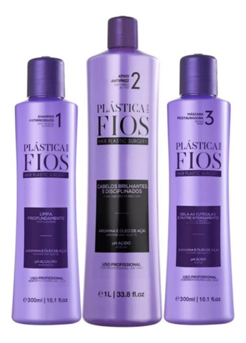 Kit Plástica Dos Fios Ativo 1 Lt + Sh + Masc 300ml Cadiveu