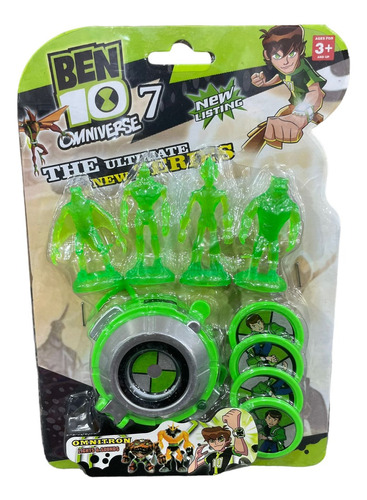 Reloj Ben 10 Omnitrix Lanza Tazos Con Luz Y Sonido