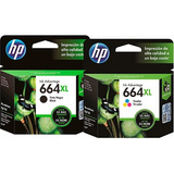 Kit Cartucho Hp 664xl Preto E Color