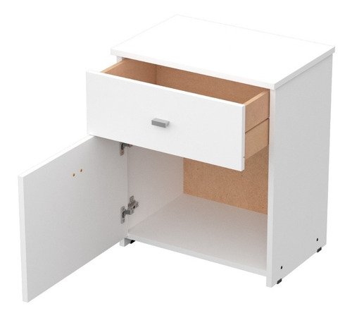 Mesa De Luz Dakar Melamina 1 Cajon 1 Puerta