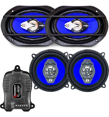 Kit Orion Auto Falante 6x9 + 5 Pol 310 W + Tsd 500 Orion