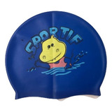 Gorro Para Piscina Azul Delfin Fisslove Elastico Gorro De Natacion Niños Gorros Silicona Qatarshop Gorro De Baño Para Piscina Temperada Gorra Natacion