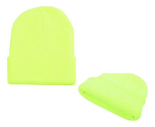 Gorro Beanie De Lana - Adulto - Doblez - Colores