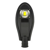 Luminária Publica Poste 50w Led Cob Rua Praça Poste 6500k Cor Da Carcaça Preto Cor Da Luz Branco-frio