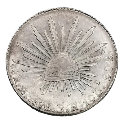 Moneda De Plata 8 Reales 1876 Mexico Mo B H | MercadoLibre