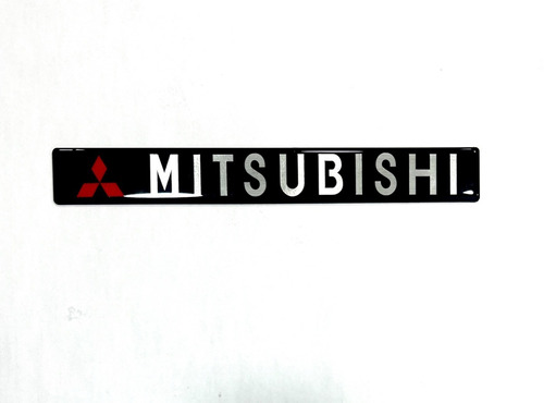 Emblema Mitsubishi Montero Dakar Porta Placa Plaquero Foto 3