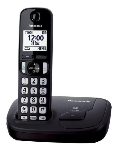 Teléfono Panasonic Kx-tgd212 Duo Inalámbrico - Color Negro
