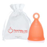 Peachlife Taza Menstrual Con Tirador De Anillo  Reutilizabl