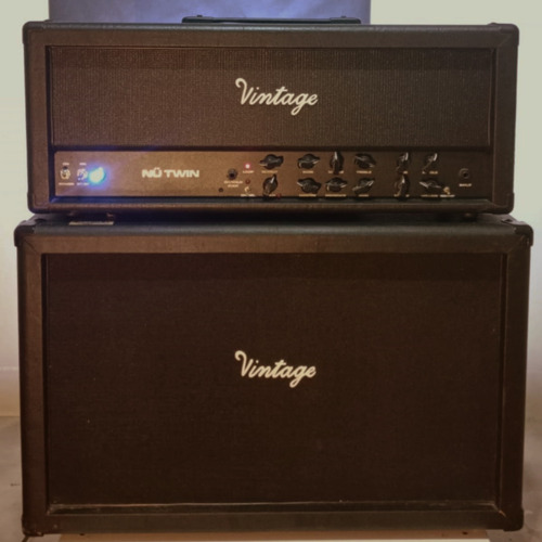 Cabezal Valvular Vintage Nu Twin 100w + Caja 2x12 Celestion