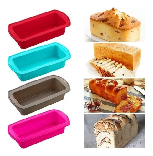 Molde Para Pan De Silicona Queques Repostería Cocina