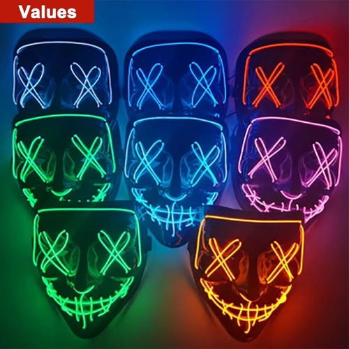 Mascaras Luz Led Halloween