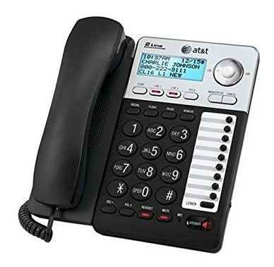 Teléfono Alámbrico At&t Ml17929 2 Líneas Identifica Llamada