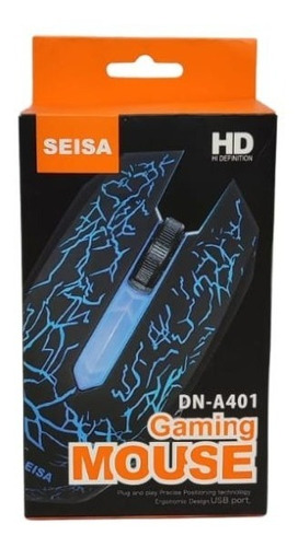 Mouse Gaming Alámbrico Seisa Dn-a401 Sensor 1000 Dpi