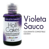 Colorante Liquido Holi Cakes 60 Ml Violeta Sauco Aerógrafo