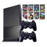 Playstation 2 Ps2 Completo Leitor Novo+2controles+05 J0gs 