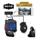 Mouse Gamer E Teclado Kit Completo P/ Celular Emulador Otg 