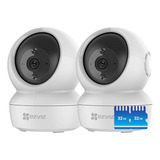 Camara Seguridad Domo Ip Wifi Ezviz C6n X2 + Memoria 32gb