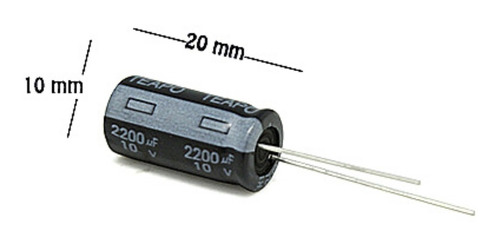 Capacitor Electrolitico 2200uf 10v Ce-2200/10v-teapo 