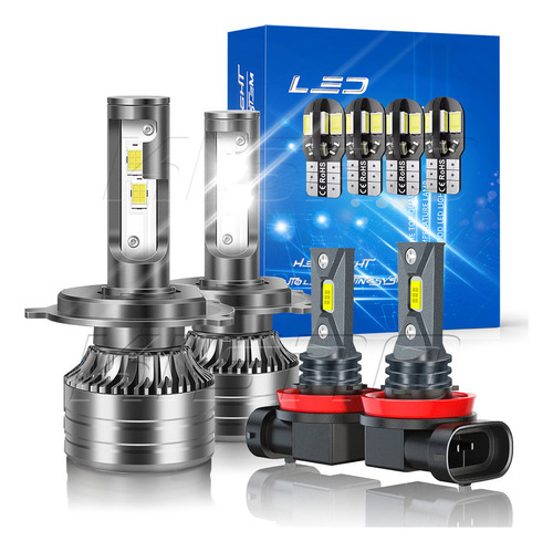 40000lm Kit De Focos Led H4 Csp Luz Alta Y Baja Para Nissan