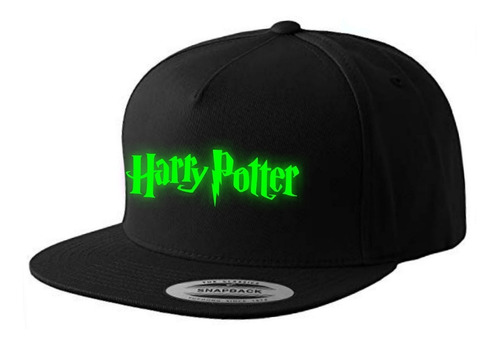 Gorra Snapback Plana Harry Potter - Brilla En La Oscuridad