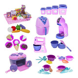 Kit Confeitaria Infantil Eletro Fogão Potes Batedeira 65pç