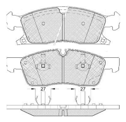 Pastillas Freno Para Mercedes Benz Gl-class-gle 250-400 Dmat Foto 2