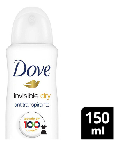 Desodorante Dove Antitranspirante Aero Invisible Dry 150ml