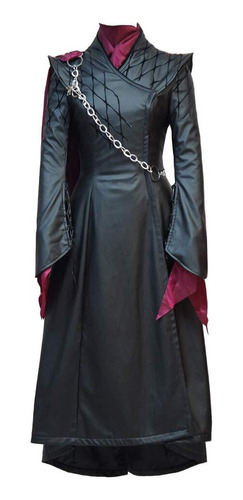 Disfraz De Dragón Daenerys Vestido Negro Para Cosplay De Cas