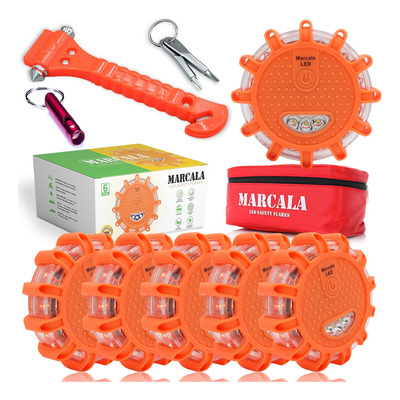 Roadside Emergency Kit Marcala Led Road Flares 6-pack