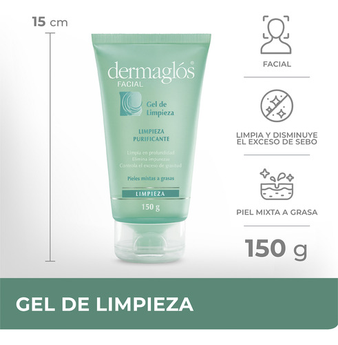 Dermaglós Gel De Limpieza Piel Mixta A Grasa 150gr