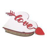 Caja Regalo Corazon 14 Febrero San Valentin Decorada Mdf 3mm