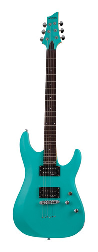 Schecter C-6 Deluxe Saq Guitarra Eléctrica Sólida Satin Aqua