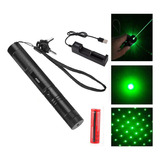 Apuntador Laser Verde 3000 Mw Recargable Uso Rudo + Cargador