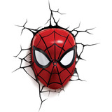 Lámpara 3d Led Spiderman Hombre Araña Marvel Para Pared