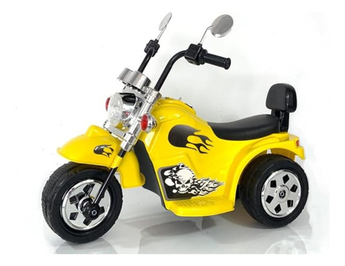 Mini Moto Elétrica Amarela Infantil 6v Harley - Zippy Toys