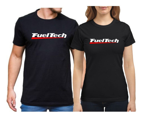 Kit Casal C/ 2 Camisetas Fuel Tech Motor Bateria Ft Sensor