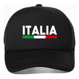 Italia Italia Gorra De Béisbol Ajustable Con Bandera Italian