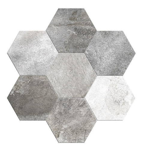 Revestimiento Ceramico Hexagonal Luxor Mate 20x23 Piso Pared