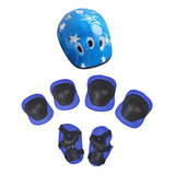 A Protector De Casco De Protección De Muñeca Azul 7 Piezas