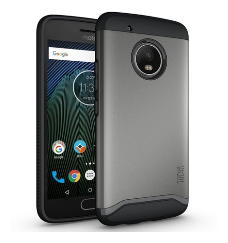 Funda Tudia Merge Para Motorola Moto G5 Plus (negro Mate)